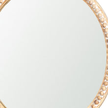 Load image into Gallery viewer, 30" Solid Beaded Round Framed Accent Mirror - Natural
