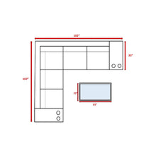 Load image into Gallery viewer, Outdoor Wicker Sectional With Weather Resistant Cushions And Table
