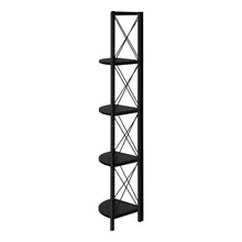 Load image into Gallery viewer, Four Tier Corner Bookcase (489788) - Black
