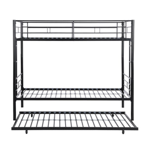 METAL Bunk Bed with trundle  Black