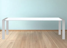 Load image into Gallery viewer, 95" Stainless Steel Dining Table - White
