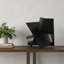 Load image into Gallery viewer, Contempo Antiqued Abstract Sculpture - Black
