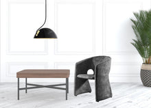 Load image into Gallery viewer, Velvet Solid Color Barrel Chair - Dark Gray
