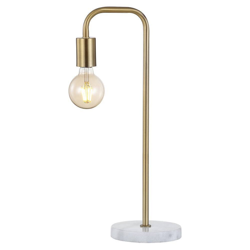 Round Table Lamp - Brass