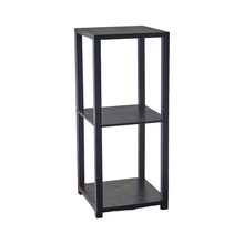 Load image into Gallery viewer, 28" Square End Table With Two Shelves - Black

