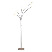 Load image into Gallery viewer, 5 Light Contempo Arc LED Floor Lamp - Silver
