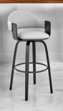 Load image into Gallery viewer, Swivel Low Back, Bar Height Bar Chair - Gray / Black
