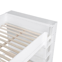 Load image into Gallery viewer, Full over Full Bunk Bed With 2 Drawers and Multi-layer Cabinet, White
