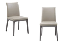Load image into Gallery viewer, Faux Leather Dining Side Chairs (Set of 2) - Taupe
