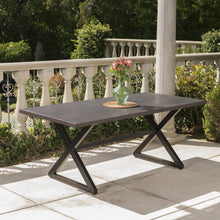 Load image into Gallery viewer, Rolando - Outdoor Aluminum Dining Table With Steel Frame
