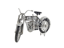 Load image into Gallery viewer, Hand Painted Model Motorcycle Tabletop Sculpture - White
