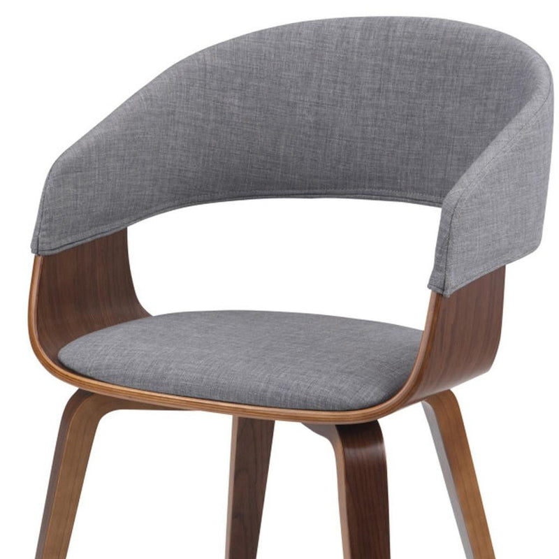 Wood Dining Parsons Chair - Walnut / Gray