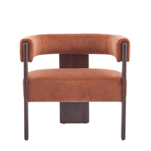 Load image into Gallery viewer, Modern Upholstered Accent Arm Chair With Barrel Back Design

