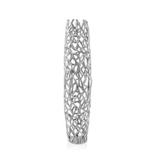 Load image into Gallery viewer, Twigs Cylinder Floor Vase (354633) - Silver
