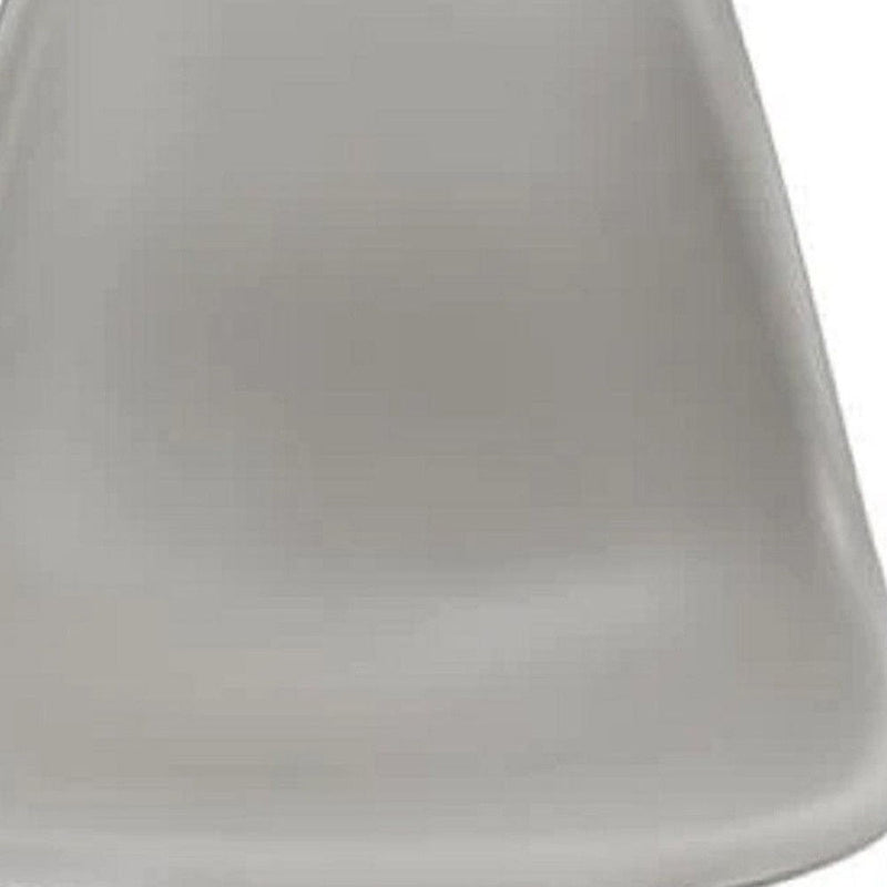 Heavy Duty Plastic Dining Side Chairs (Set of 2) - Gray / Brown