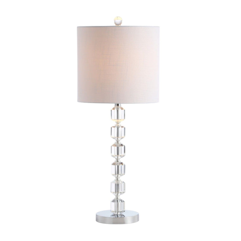 28" Table Lamps With Drum Shades (Set of 2) - Silver