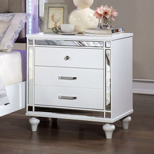 Load image into Gallery viewer, Contemporary Nightstand With Crocodile Textured Trim
