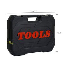 Load image into Gallery viewer, Tool Set Socket And Ratchet Wrench Toolbo 71 Pieces Toolbox Universal Home Car Repair Tool Set For Men Homeowners Diy Enthusiasts And Mechanics - Black
