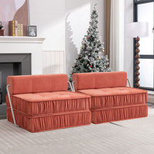 Load image into Gallery viewer, Folding Sofa With Removable Back Cushion, Convertible Futon Sleeper Chair
