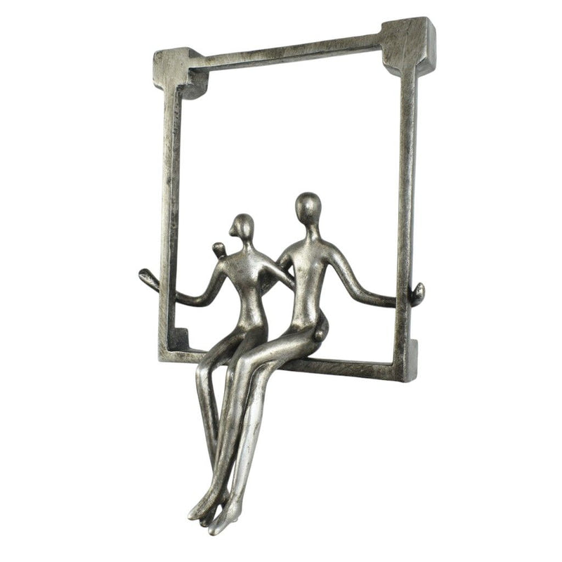 People Tabletop Sculpture (Set of 3) - Black / Pewter / Bronze
