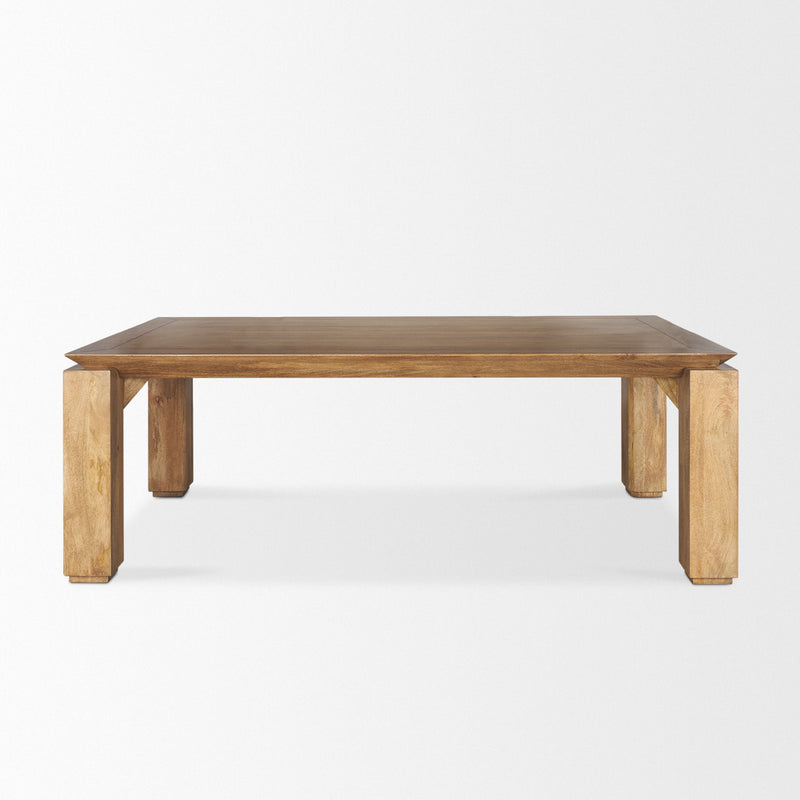 Solid Wood Dining Table (727878) - Brown