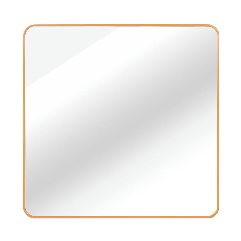 Aluminum Square Framed Bathroom Vanity Mirror (756103) - Gold