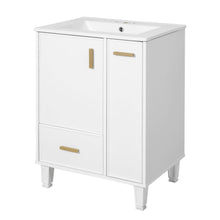 Load image into Gallery viewer, Bathroom Vanity With Sink, Deep Drawer, Door Shelf, 2 Tier Basket
