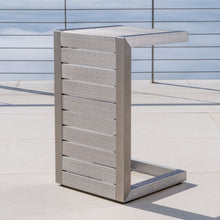 Load image into Gallery viewer, Aluminum Outdoor C - Shaped Side Table For Patio
