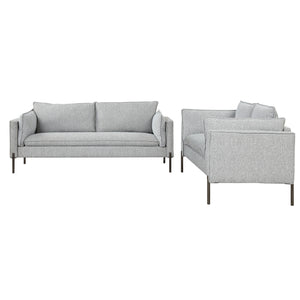 2 Piece Sofa Sets Modern Linen Fabric Upholstered  Loveseat and 3 Seat Couch Set Furniture for Different Spaces,Living Room,Apartment(2+3 seat)