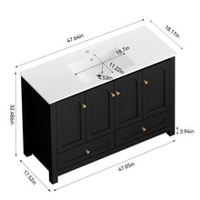Load image into Gallery viewer, Bathroom Vanity With Sink Combo, 4 Soft Close Doors And 2 Drawers
