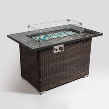 Load image into Gallery viewer, Outdoor Fire Pit Table, Propane Fire Table With - Espresso

