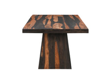 Load image into Gallery viewer, 75" Solid Wood Pedestal Base Dining Table - Brown
