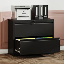 Load image into Gallery viewer, Lateral File Cabinet, Heavy Duty Filing Holds Letter/Legal/A4 Files
