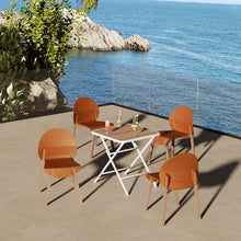 Load image into Gallery viewer, 4 Piece Set Of Single Chairs With A Folding Square Table
