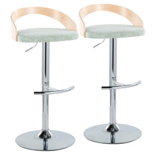 Load image into Gallery viewer, Grotto - Contemporary Adjustable Barstool, Swivel With Rounded T Footrest (Set of 2)
