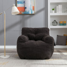 Load image into Gallery viewer, Soft Teddy Fabric Tufted Foam Bean Bag Chair With Teddy Fabric
