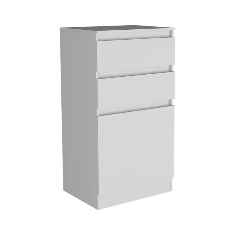 Two Drawer Standard Chest - White