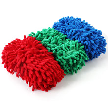 Load image into Gallery viewer, Microfiber Mop Slippers For Floor Cleaning, Machine Washable, 3 Pieces - Blue / Green / Red
