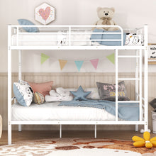 Load image into Gallery viewer, Full Over Full Metal Bunk Bed, White
