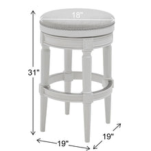 Load image into Gallery viewer, Rustic Elegance Backless Swivel Stool
