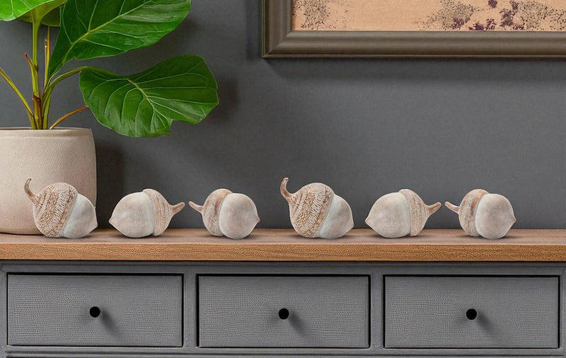 Poly Thanksgiving Tabletop Sculpture (Set of 6) - Beige