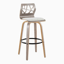 Load image into Gallery viewer, Folia - Contemporary Fixed Height Stool With Swivel With Round Footrest (Set of 2)
