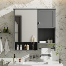 Load image into Gallery viewer, Modern Wall Mounted Bathroom Medicine Cabinet, Bathroom Wall Storage Cabinet With Mirror
