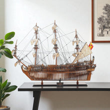 Load image into Gallery viewer, Hand Painted Boat (401986) - Brown
