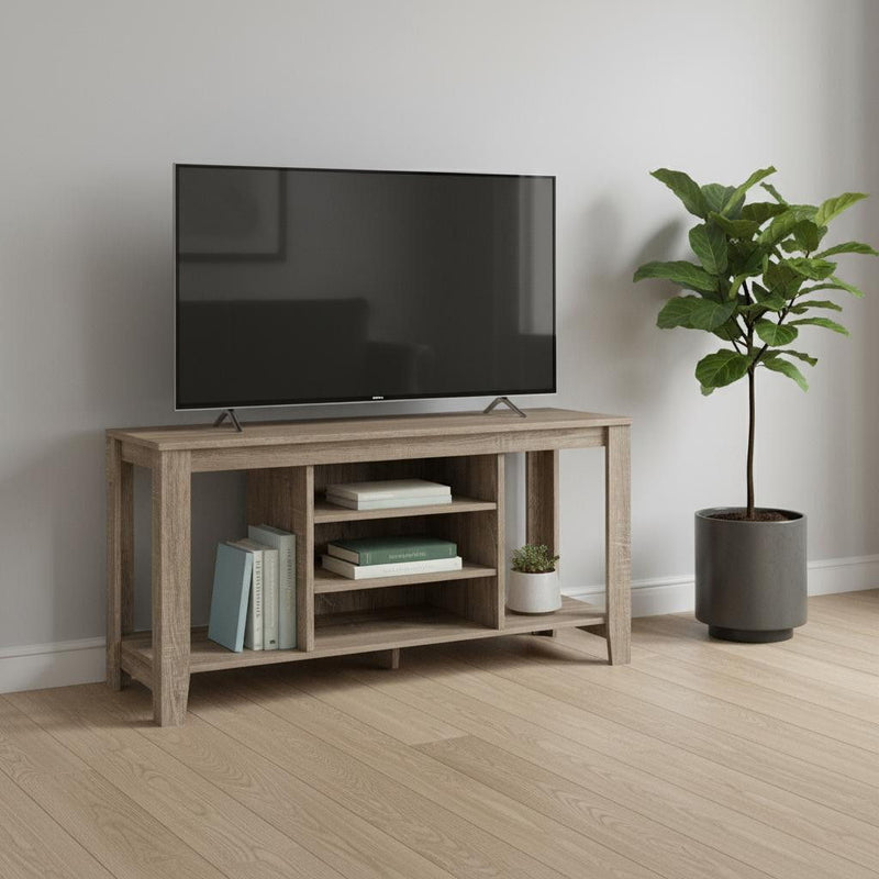 Open Shelving, TV Stand - Deep Taupe