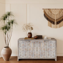 Load image into Gallery viewer, Accent Cabinet Farmhouse Style 4 Door Wooden Cabinet Sideboard Buffet Server Cabinet Storage Cabinet, For Living Room, Entryway, Hallway, Office, Kitchen And Dining Room
