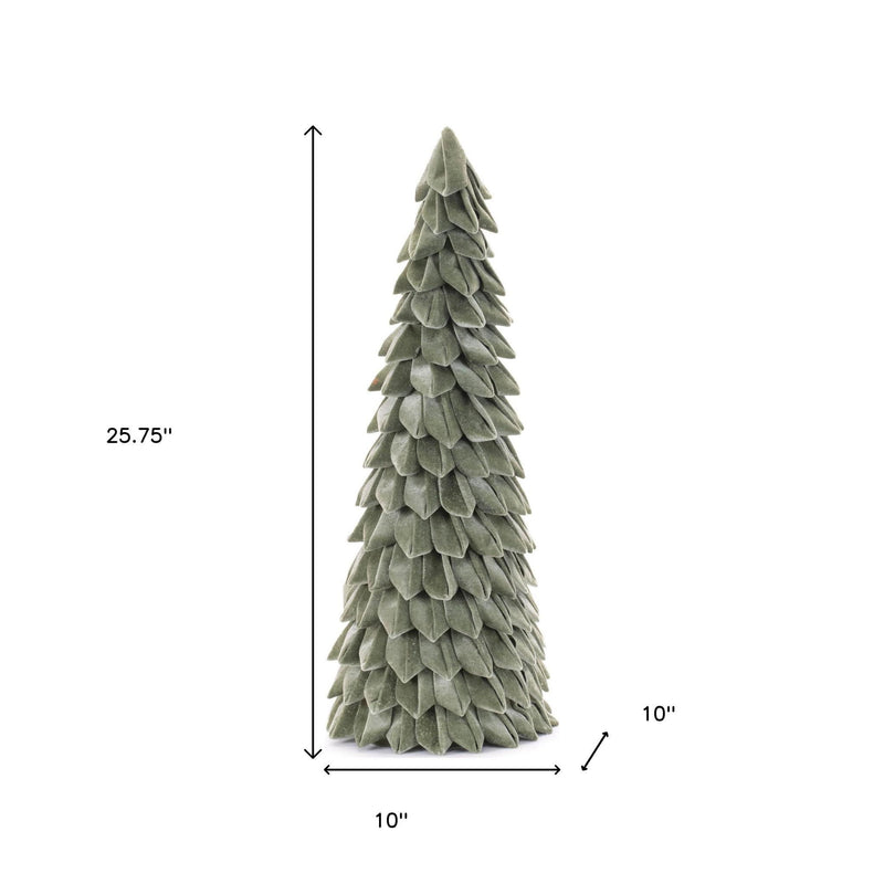 Fabric Trees Tabletop Sculpture - Green