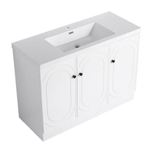Load image into Gallery viewer, Contemporary Freestanding Bathroom Vanity With Resin Sink &amp; Soft-Close Cabinet Doors
