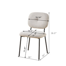 Load image into Gallery viewer, Modern 4 Person Dining Set With Bamboo &amp; Table And Turquoise &amp; Chairs Metal Legs, Space Saving Design - White
