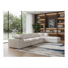 Load image into Gallery viewer, Two Piece Living Room Set Blend Modular Sofa With Ottoman Storage - White
